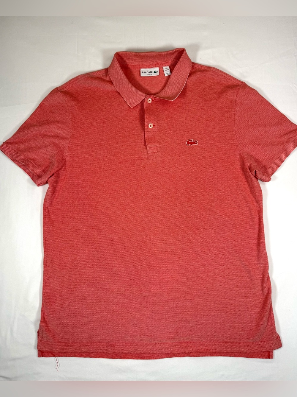LACOSTE Mens Polo Shirt XXL Slim Fit Golfcore Preppy Quiet Luxury Country Club